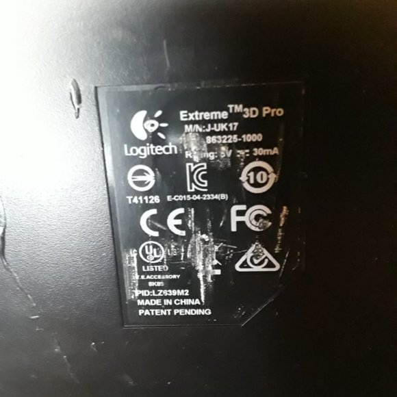 LOGITECH EXTREME 3D PRO - JOYSTICK FOR WINDOWS - BLACK & SILVER UNTESTED LOW $$ - Picture 5 of 5